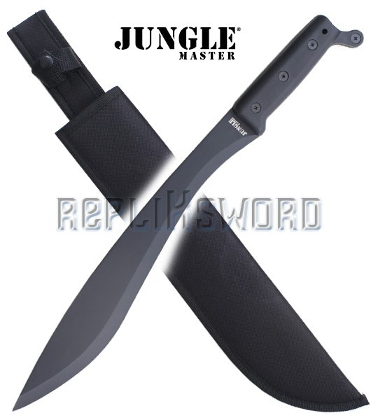 Machette Kukri Jungle Master Lame Noire Chasseur HK-1049B