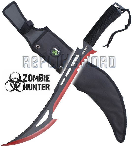 Machette Red Zombie Hunter ZB-020BR Chasseur Epee