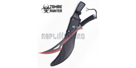 Machette Red Zombie Hunter ZB-020BR Chasseur Epee