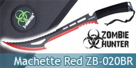 Machette Red Zombie Hunter ZB-020BR Chasseur Epee