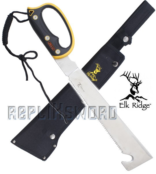 Machette Elk Ridge ER-281 Master Cutlery Scie Chasseur Machette Elk Ridge ER-281 Master Cutlery Scie Chasseur