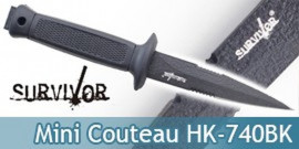 Mini Couteau de Survie Survivor Master Cutlery HK-740BK