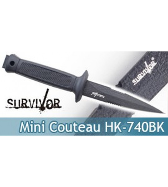 Mini Couteau de Survie Survivor Master Cutlery HK-740BK