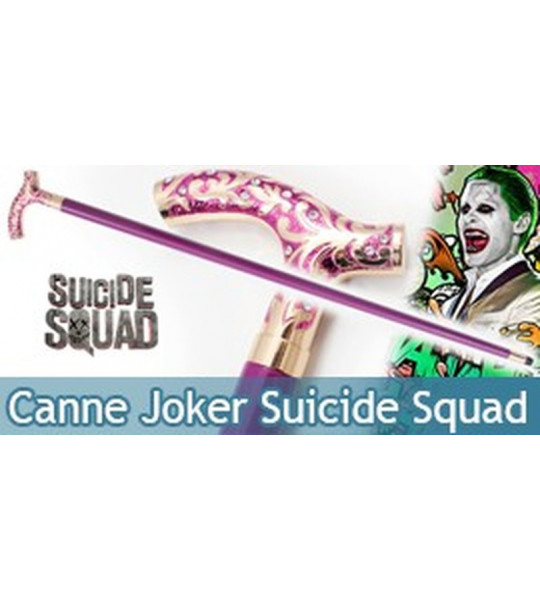 Canne de Marche Le Joker Suicide Squad Replique 96cm