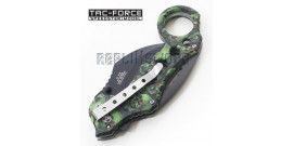 Couteau Karambit Tac Force TF-578GN Couteau de Poche Pliant