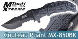 Couteau de Poche Black Xtreme MX-850BK Couteau Pliant