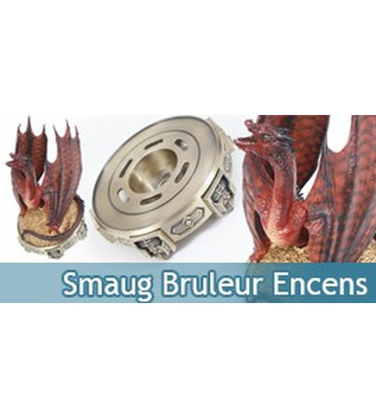 Le Hobbit Dragon Smaug Bruleur d'Encens Statue NN7526