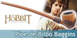 Le Hobbit Pipe de Bilbo Baggins Replique en Bois