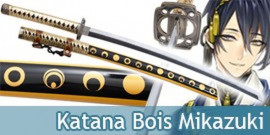 Katana Tout en Bois Lame en Bois Mikazuki Munechika