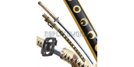 Katana Tout en Bois Lame en Bois Mikazuki Munechika