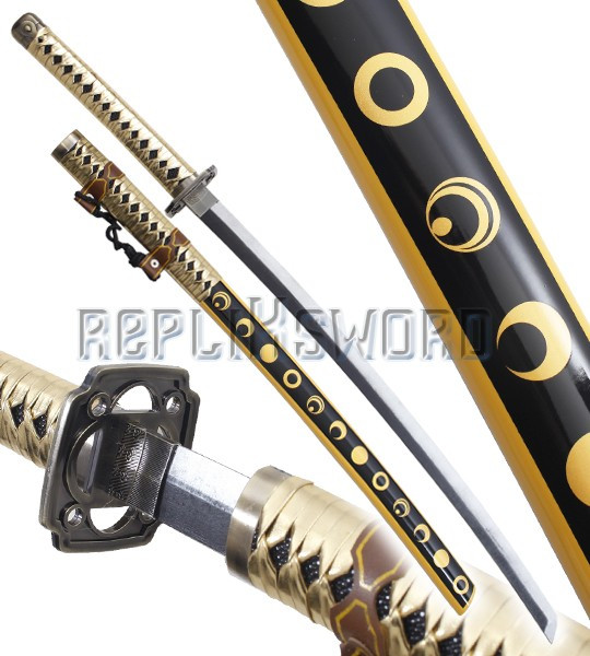 Katana Tout en Bois Lame en Bois Mikazuki Munechika