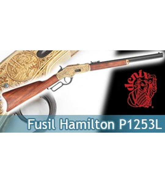 Fusil Winchester Americain Denix Hamilton Decoration P1253L