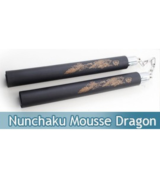 Nunchaku Entrainement Mousse Chaine Acier