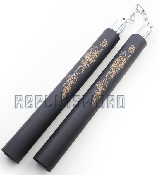 Nunchaku Entrainement Mousse Chaine Acier