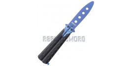 Couteau Papillon Balisong Entrainement Blue MT-872BL