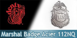 Badge Etoile de Marshal Denix Badge Acier 112/NQ