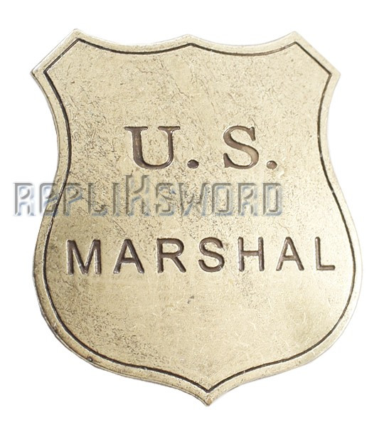 Badge Etoile de Marshal US Denix Badge Acier 113