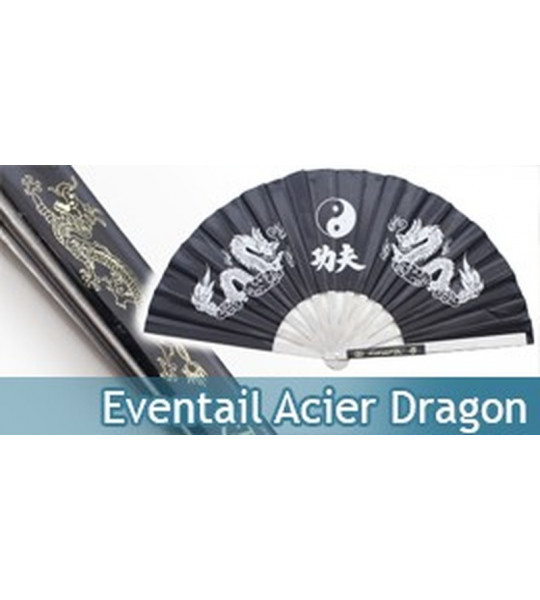 Eventail Acier Entrainement Black Dragon 2510-CBK