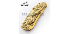 Couteau Pliant Gold Samourai MC-A036GD