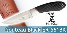 Couteau de Chasse Rustique Black Edition ER-561BK