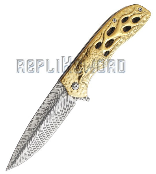 Couteau Pliant Gold Eagle Dark Side Blades DS-A043GD