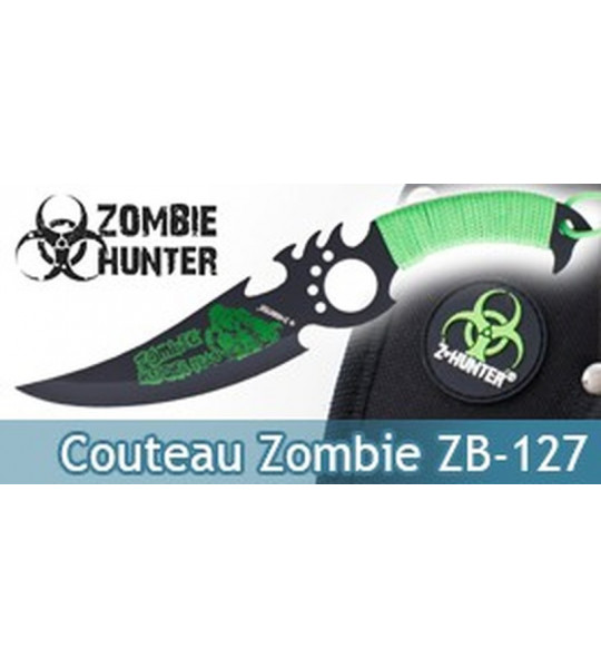 Couteau Zombie Hunter Poignard Dague ZB-127