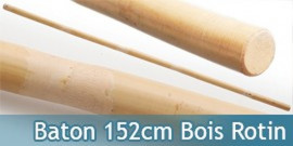 Baton Entrainement 152cm Bois Rotin 700grs BO Droit