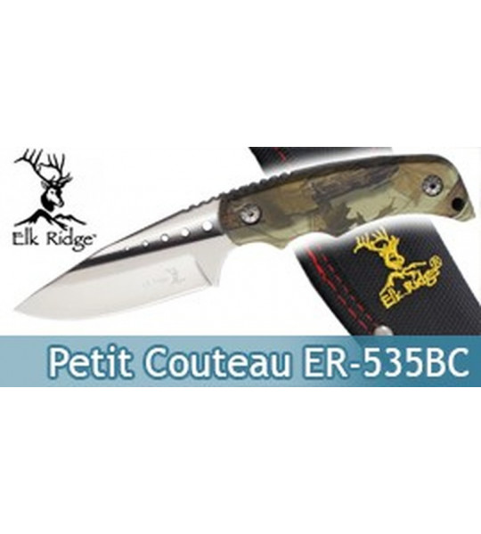 Petit Couteau de Chasse Elk Ridge Lame Fixe ER-535BC