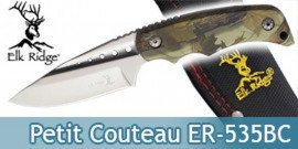 Petit Couteau de Chasse Elk Ridge Lame Fixe ER-535BC