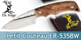 Petit Couteau de Chasse Elk Ridge Lame Fixe ER-535BW