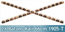 Set 2 Batons Kali en Bois Entrainement 66cm 1905-TX2