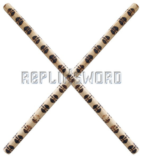 Set 2 Batons Kali en Bois Entrainement 66cm 1905-TX2