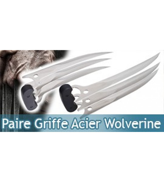 Paire de Griffe en Acier Wolverine X Men Logan X-Men