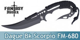 Couteau Black Scorpio Dague Poignard Fantasy FM-680