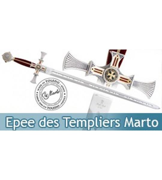 Epee des Templiers Marto Lame Damas Chevalier Templier