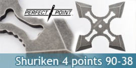 Shuriken 4 Branches Perfect Point 90-38 Etoile Ninja