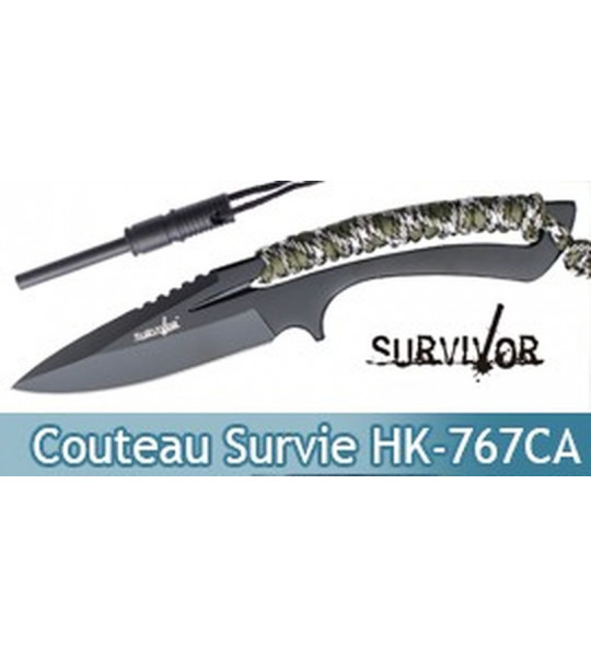 Petit Couteau de Survie et Allume Feu HK-767CA