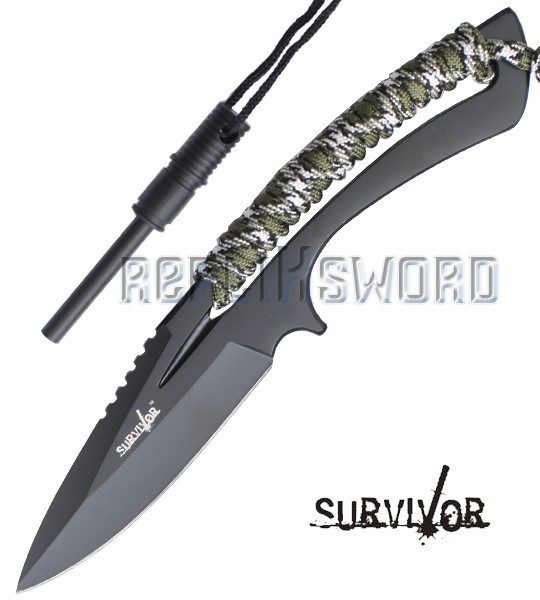 Petit Couteau de Survie et Allume Feu HK-767CA Petit Couteau de Survie et Allume Feu HK-767CA