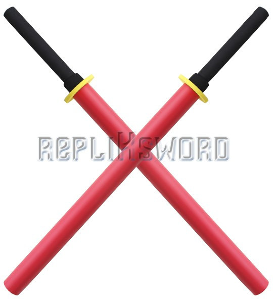 2X Batons Bokken Mousse Red E413-RX2 Entrainement 2X Batons Bokken Mousse Red E413-RX2 Entrainement