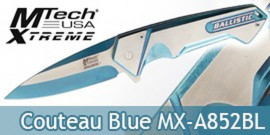 Couteau de Poche Ballistic Blue Edition MX-A852BL