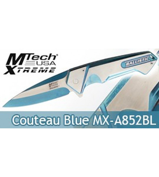 Couteau de Poche Ballistic Blue Edition MX-A852BL