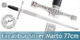 Epee Excalibur a une Main Silver Edition Marto 77cm