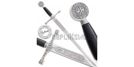 Epee Excalibur a une Main Silver Edition Marto 77cm