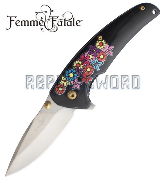 Couteau de Poche Femme Fatale Flowers FF-A013BK Couteau de Poche Femme Fatale Flowers FF-A013BK
