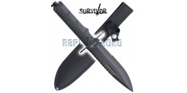 Couteau de Chasse Survivor Poignard HK-796BK Black