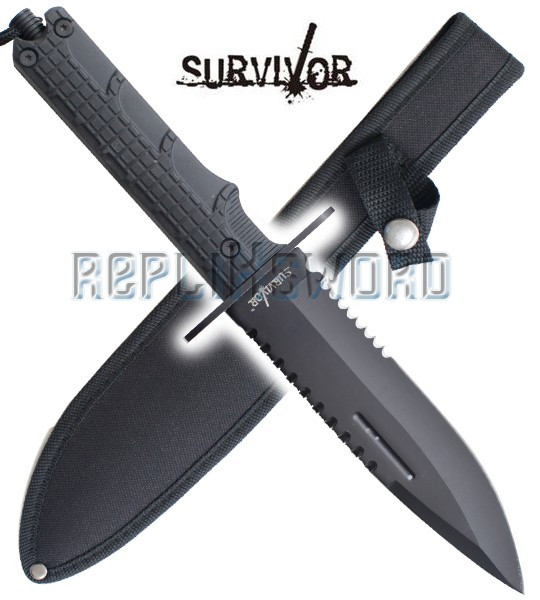 Couteau de Chasse Survivor Poignard HK-796BK Black