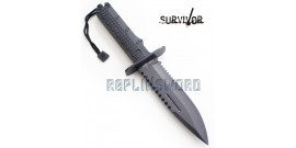Couteau de Chasse Survivor Poignard HK-796BK Black