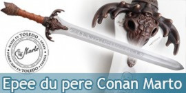 Epee du pere de Conan le Barbare Bronze Marto