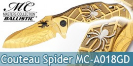 Couteau de Poche Spider Gold MC-A018GD Pliant