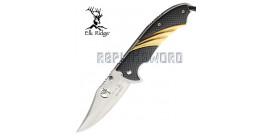 Couteau Pliant Gold Carbone Chasseur Elk Ridge ER-A540GC